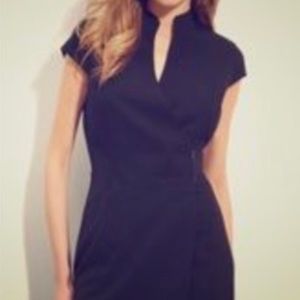 Calvin Klein plum wrap dress